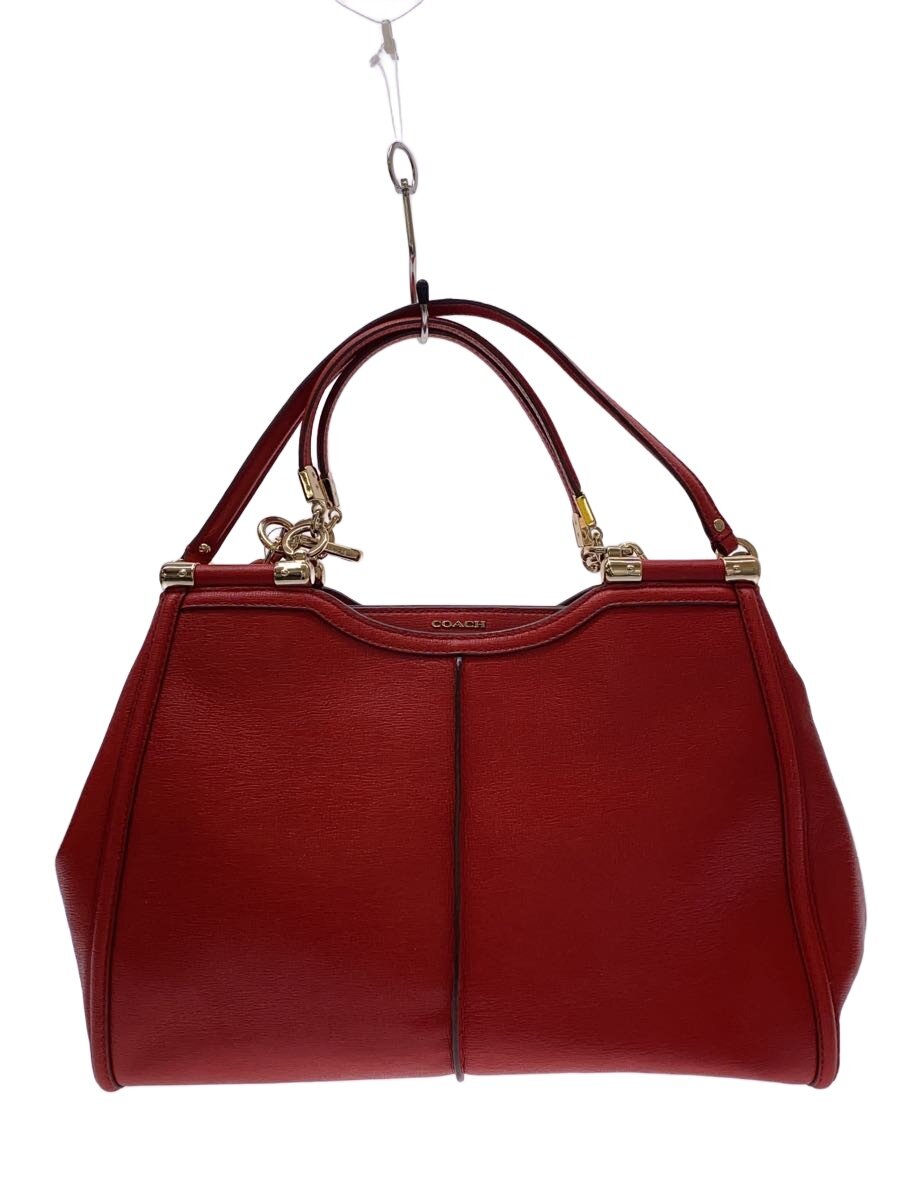 COACH - 【中古】COACH◆ハンドバッグ/レザー/RED【バッグ】