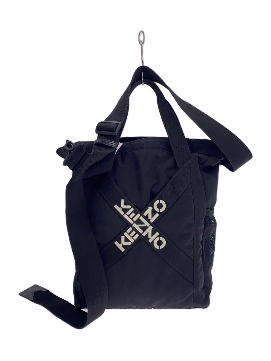【中古】KENZO◆トートバッグ/--/BLK/�