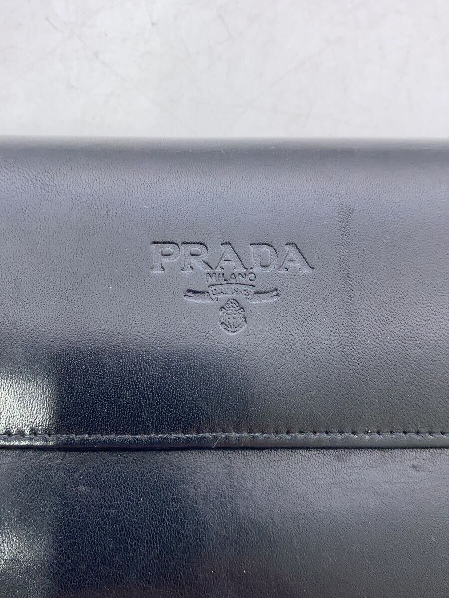 【中古】PRADA◆長財布/--/BLK/レディース【服飾雑貨他】