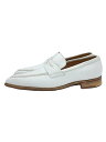 【中古】Paul Smith◆ローファー/UK9/ホワイト/レザー/汚れあり【シューズ】