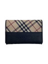 【中古】BURBERRY◆カードケース/--/IVO