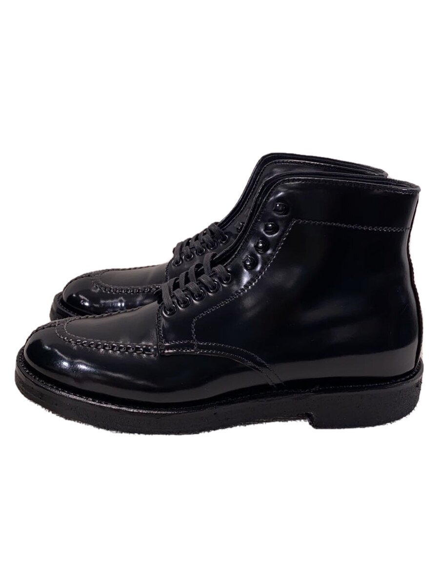 【中古】Alden◆レースアップブーツ/UK6.5/BLK/レザー/4545H【シューズ】