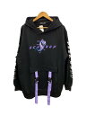 【中古】REFLEM◆DISNEY100ランドールパーカー/モンスターズインク/FREE/コットン/BLK/4039101300//【レディースウェア】
