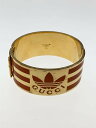 【中古】GUCCI◆カフライン/ロゴ/バングル/--/GLD/レディース//【服飾雑貨他】