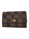 【中古】LOUIS VUITTON◆ミュルティクレ6_ダミエ・エベヌ_BRW/--/BRW/メンズ【服飾雑貨他】(4)