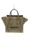 【中古】CELINE◆トートバッグ/レザー/ベージュ/ラゲージ/ミニショッパー//【バッグ】(4)