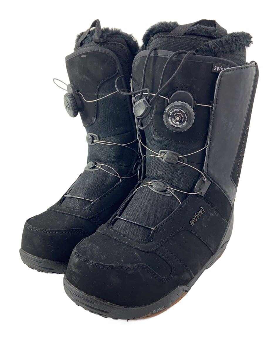 【中古】SWIVEL◆スノーボードブーツ/25cm/BOA/BLK【スポーツ】
