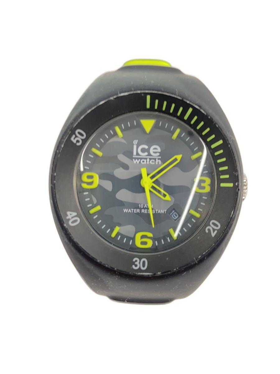 【中古】ice watch◆クォーツ腕時計/アナログ/BLK/BLK【服飾雑貨他】
