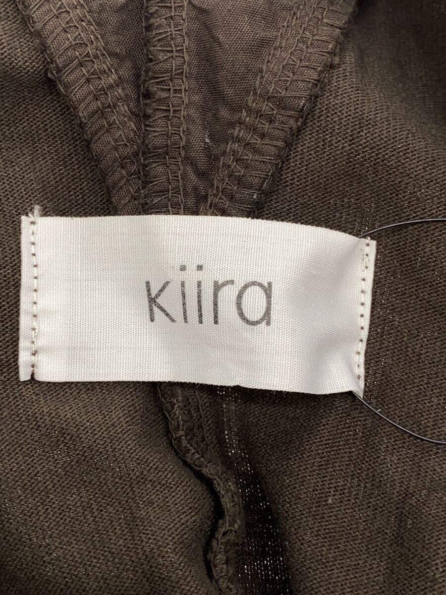【中古】KiiRA◆オールインワン/FREE/コットン/BRW/無地/KI-4203【レディースウェア】