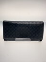 【中古】GUCCI◆長財布/レザー/BLK/メンズ/449396・496