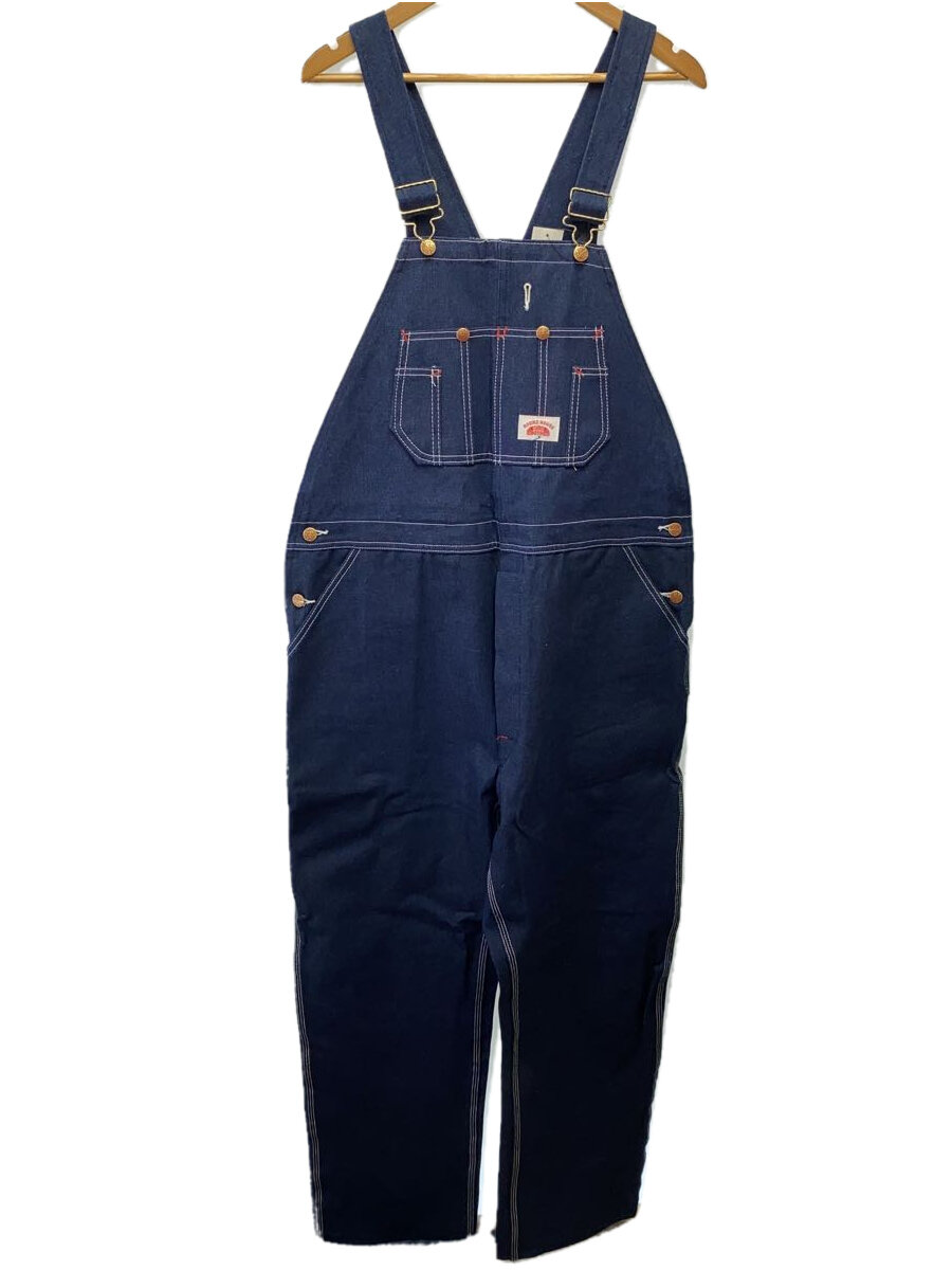 【中古】ROUND HOUSE◆80s-90s/MADE IN USA/オーバーオール/40/コットン/IDG【メンズウェア】