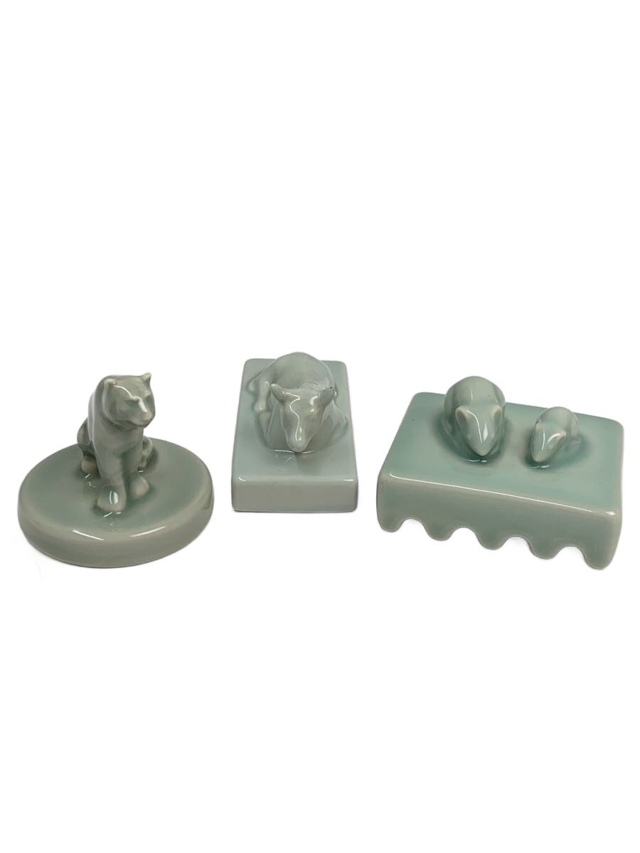 【中古】十二支の置物/鼠/丑/寅/文�