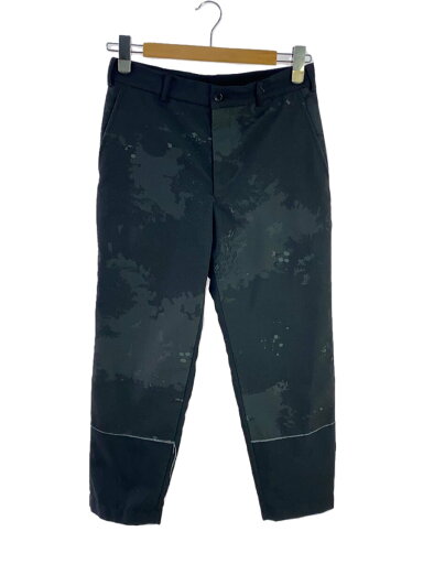 【中古】BLACK COMME des GARCONS◆ストレートパンツ/S/ポリエステル/BLK/総柄/1B-P003【メンズウェア】 【中古】BLACK COMME des GARCONS◆ストレートパンツ/S/ポリエステル/BLK/総柄/1B-P003【メンズウェア】