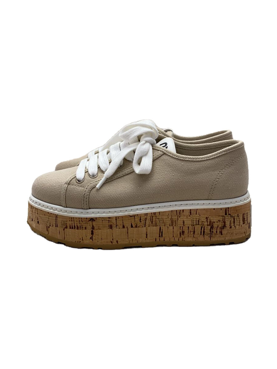 【中古】MIU MIU◆5E149E/DENIM SNEAKERS/コ�