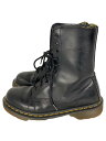 【中古】Dr.Martens◆1490/10ホール/レースアップブーツ/UK7/ブラック/レザー【シューズ】(4)