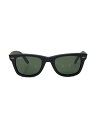 【中古】Ray-Ban◆サングラス/ウェリントン/プラスチック/BLK/GRN/メンズ/RB2140-A【服飾雑貨他】(4)