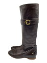 【中古】Chloe◆ロングブーツ/36.5/BRW/レザー【シューズ】