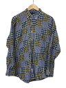 【中古】RALPH LAUREN◆長袖シャツ/L/コットン/マルチカラー/チェック【メンズウェア】