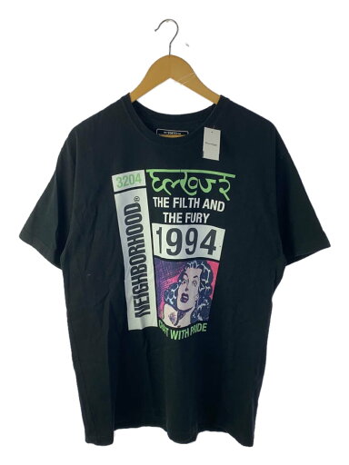【中古】NEIGHBORHOOD◆Tシャツ/XL/コットン/BLK【メンズウェア】 【中古】NEIGHBORHOOD◆Tシャツ/XL/コットン/BLK【メンズウェア】