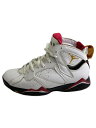 【中古】NIKE◆AIR JORDAN 7 RETRO_エアジョーダン 7 レトロ/28.5cm/WHT【シューズ】