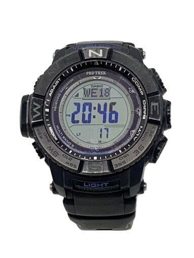 【中古】CASIO◆ソーラー腕時計・PROTREK/デジタル/ラバー/BLK【服飾雑貨他】 【中古】CASIO◆ソーラー腕時計・PROTREK/デジタル/ラバー/BLK【服飾雑貨他】