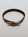 【中古】HERMES◆HERMES エルメス/ブレスレット/BEG/レディース/ベルトタイプ【服飾雑貨他】(4)