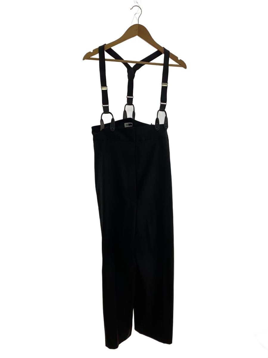【中古】H BEAUTY&YOUTH◆ボトム/トロピカルハイウエストサスペンダーパンツ/M/ポリエステル/BLK/無地/1614-299-59//【レディースウェア】