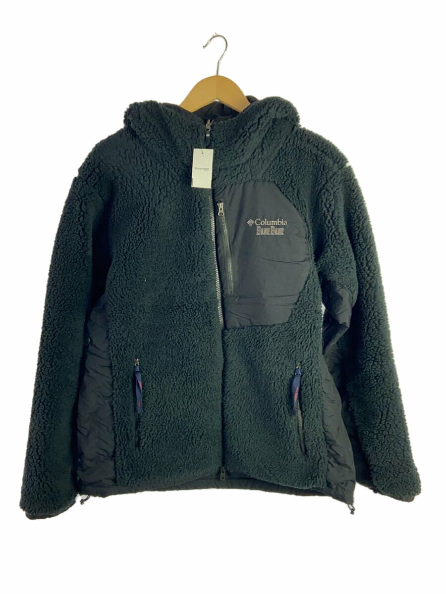 【中古】Columbia◆リバーシブルボアジャケット/フリースジャケット/L/ポリエステル/ブラック/218 PM3738【メンズウェア】