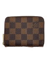 【中古】LOUIS VUITTON◆ジッピー・コインパース_ダミエ・エベヌ_BRW/PVC/BRW/レディース【服飾雑貨他】(4)