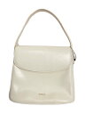 【中古】STAND OIL◆ハンドバッグ/レザー/WHT/無地【バッグ】(4)