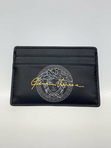 【中古】VERSACE◆カードケース/メデューサ/レザー/BLK/プリント/メンズ【服飾雑貨他】 【中古】VERSACE◆カードケース/メデューサ/レザー/BLK/プリント/メンズ【服飾雑貨他】