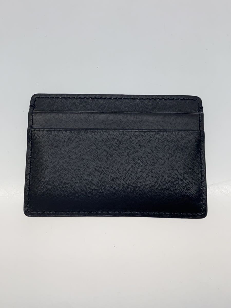 【中古】VERSACE◆カードケース/メデューサ/レザー/BLK/プリント/メンズ【服飾雑貨他】