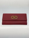 【中古】Salvatore Ferragamo◆コンチネンタルウォレット/ガンチーニ/長財布/レザー/RED/無地/レディース/22-7121/33【服飾雑貨他】(4)