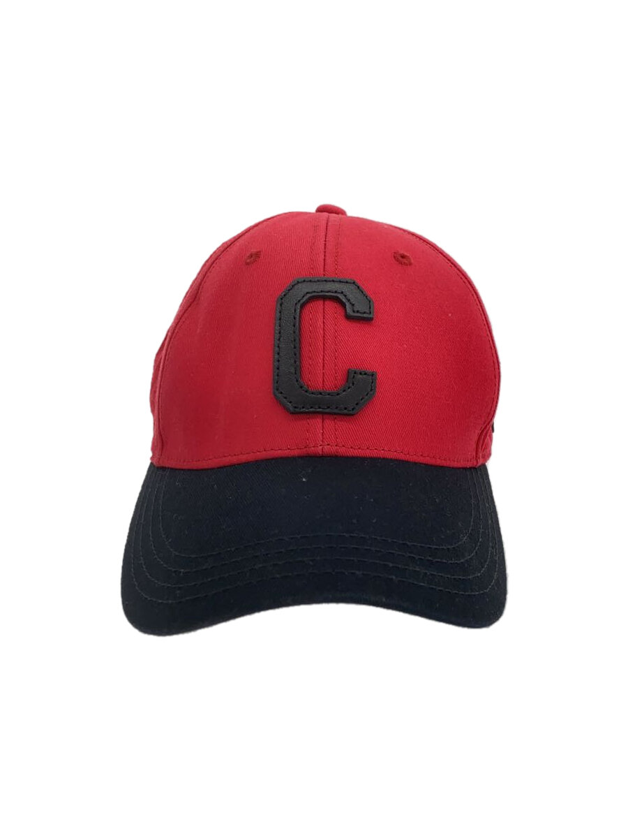 【中古】COACH◆キャップ/--/コットン/RED/無地/メンズ/F21011【服飾雑貨他】