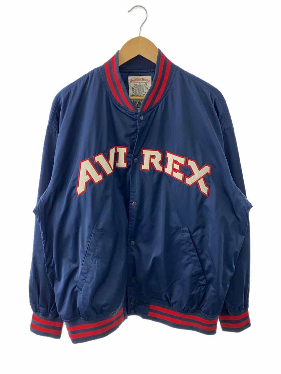 【中古】AVIREX◆ブルゾン/XL/ポリエステル/NVY/6122145【メンズウェア】