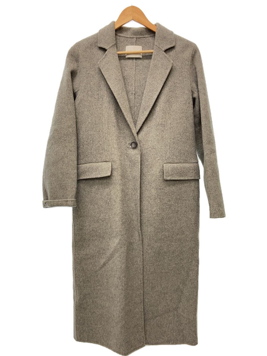 【中古】BLENHEIM◆コート/M/ウール/GRY/U228-016//【レディースウェア】