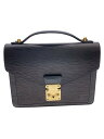 【中古】LOUIS VUITTON◆モンソー_エピ_BLK/レザー/BLK【バッグ】