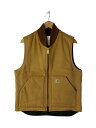 【中古】Carhartt◆ベスト/M/コットン/BRW【メンズウェア】