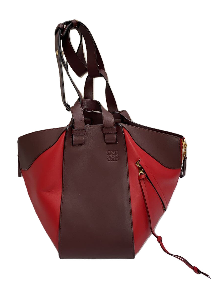 【中古】LOEWE◆ハンドバッグ/レザー/BRD【バッグ】
