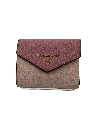 【中古】MICHAEL KORS◆3つ折り財布/--/PNK/総柄/レディース【服飾雑貨他】 【中古】MICHAEL KORS◆3つ折り財布/--/PNK/総柄/レディース【服飾雑貨他】