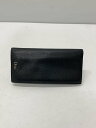 【中古】Dior HOMME◆2つ折り財布/レザー/BLK/無地/メンズ/2DSBC002-TAFHOON【服飾雑貨他】
