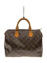 【中古】LOUIS VUITTON◆1)スピーディ30_モノグラム・キャンバス_BRW/PVC/BRW【バッグ】