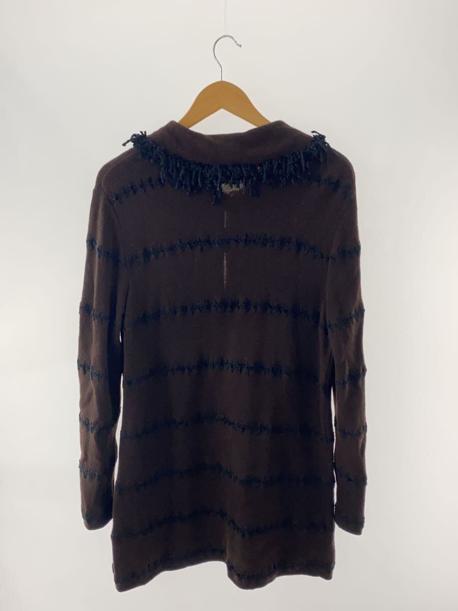 【中古】FENDI◆90s/カーディガン(厚手)/--/ウール/BRW/無地【レディースウェア】