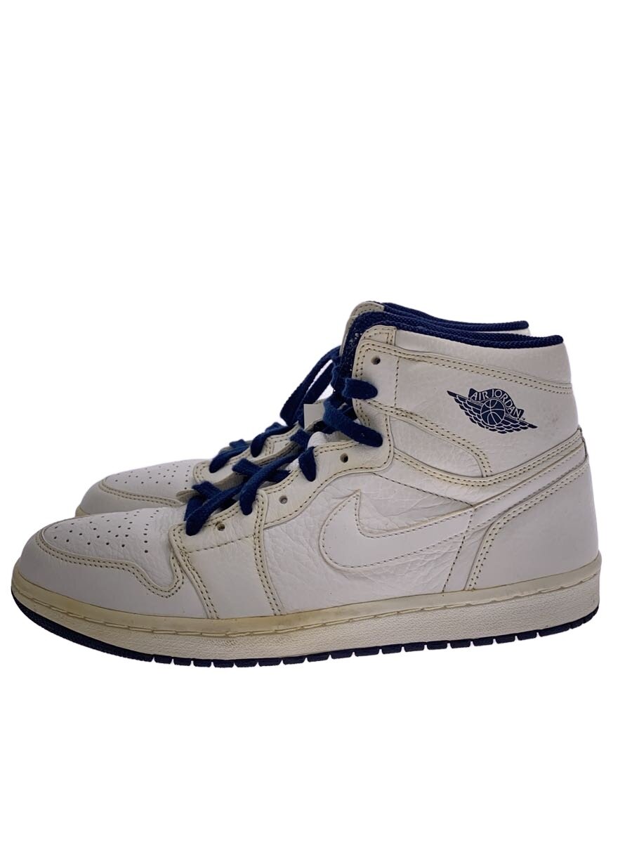 NIKE◆AIR JORDAN 1 (2001 ADDITION)/エアジョーダン/ホワイト/136060-111/26.5c//
