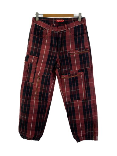 【中古】Supreme◆17SS/Plaid Cargo Pants【メンズウェア】 【中古】Supreme◆17SS/Plaid Cargo Pants【メンズウェア】