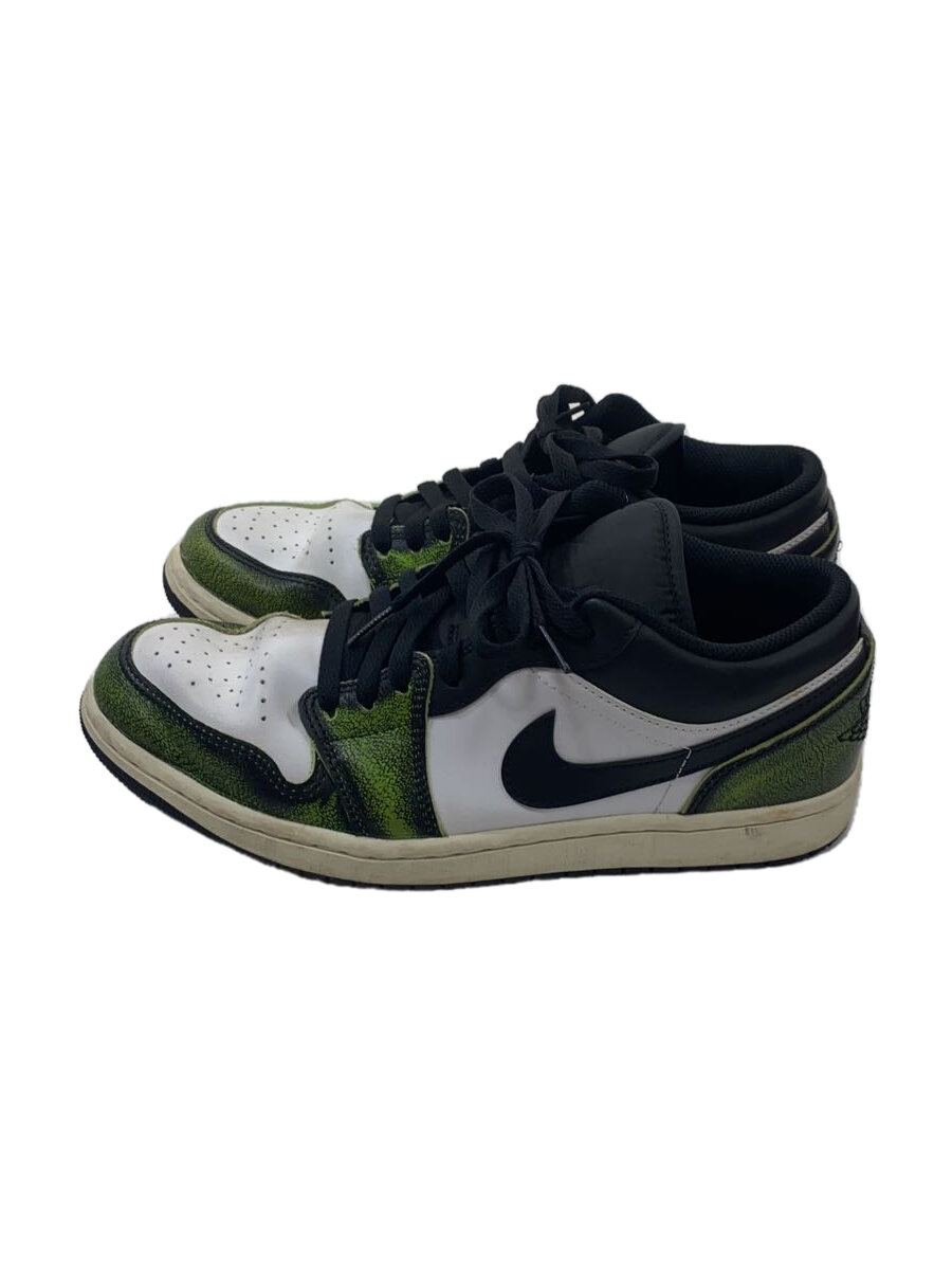 【中古】NIKE◆AIR JORDAN 1 LOW SE_エアジョーダン 1 ロー SE/27cm/GRN【シューズ】