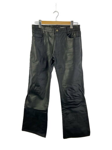 【中古】HORN WORKS◆ボトム/34/レザー/BLK【メンズウェア】 【中古】HORN WORKS◆ボトム/34/レザー/BLK【メンズウェア】