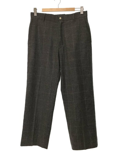 【中古】WillowPants/ストレートパンツ/1/ウール/GRY/チェック/グレー/毛羽立ち有/【メンズウェア】 【中古】WillowPants/ストレートパンツ/1/ウール/GRY/チェック/グレー/毛羽立ち有/【メンズウェア】