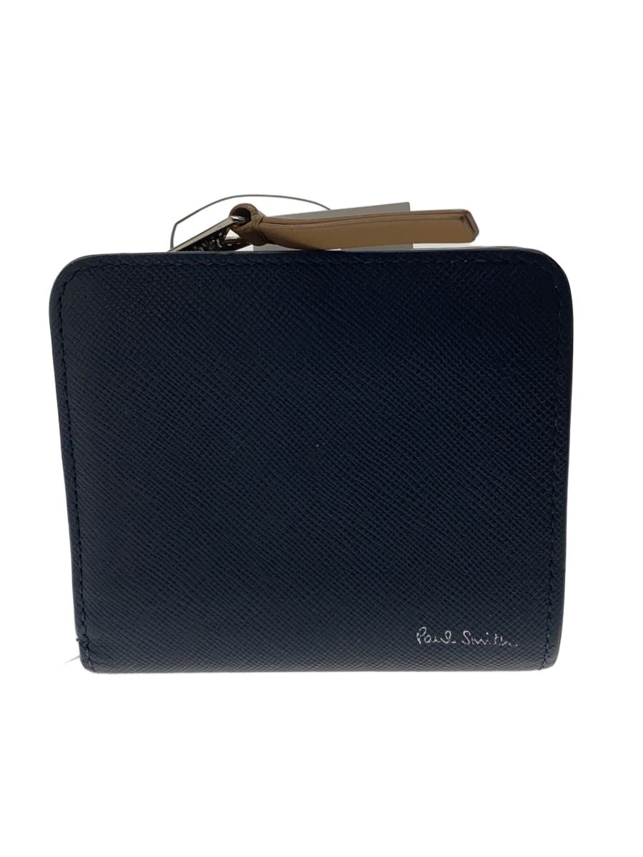 Rakuten - 【中古】Paul Smith◆2つ折り財布/レザー/NVY/無地/メンズ/873-919【服飾雑貨他】