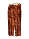 【中古】SHINYA KOZUKA◆Dear BAGGY/ボトム/S/ベロア/BRW/2302SK52【メンズウェア】